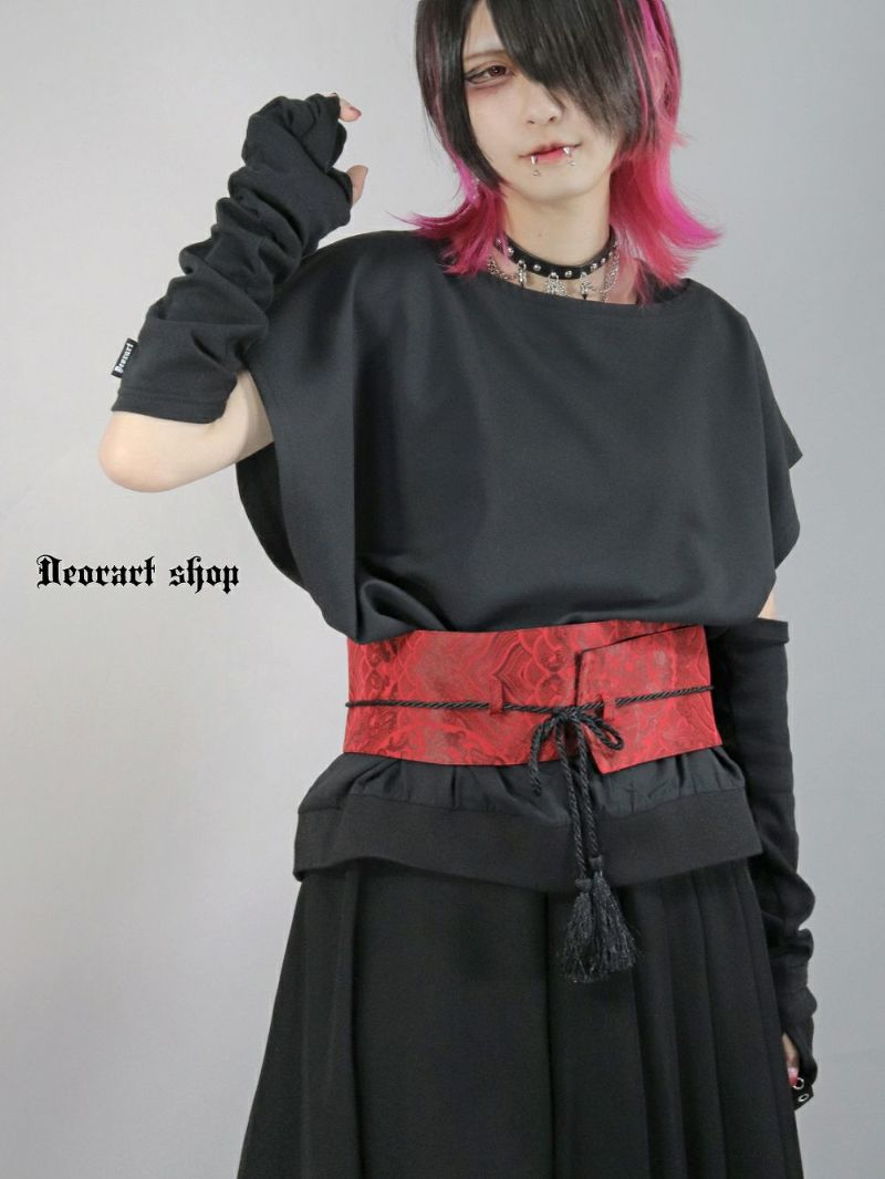  Deorart,ディオラート,モード,ゴシック,Tシャツ,ドレープ,普段使い,スペード,薔薇,裾絞り,地雷系,V系,ヴィジュアル系,大人,ファッション,衣装,メンズ,レディス,通販