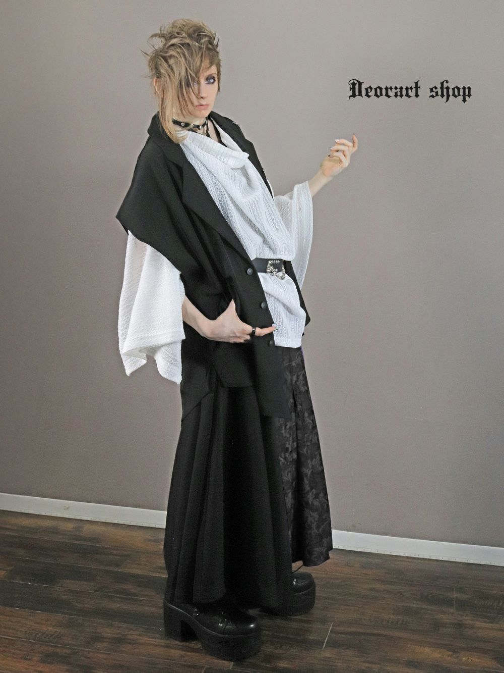 Deorart,ディオラート,モード,ゴシック,和ゴス,着物袖,振袖,シアー,レース着物,和装,普段使い,カーディガン,羽織り,新中式,地雷系,ゴスロリ,ファッション,衣装,メンズ,レディス,衣装,通販