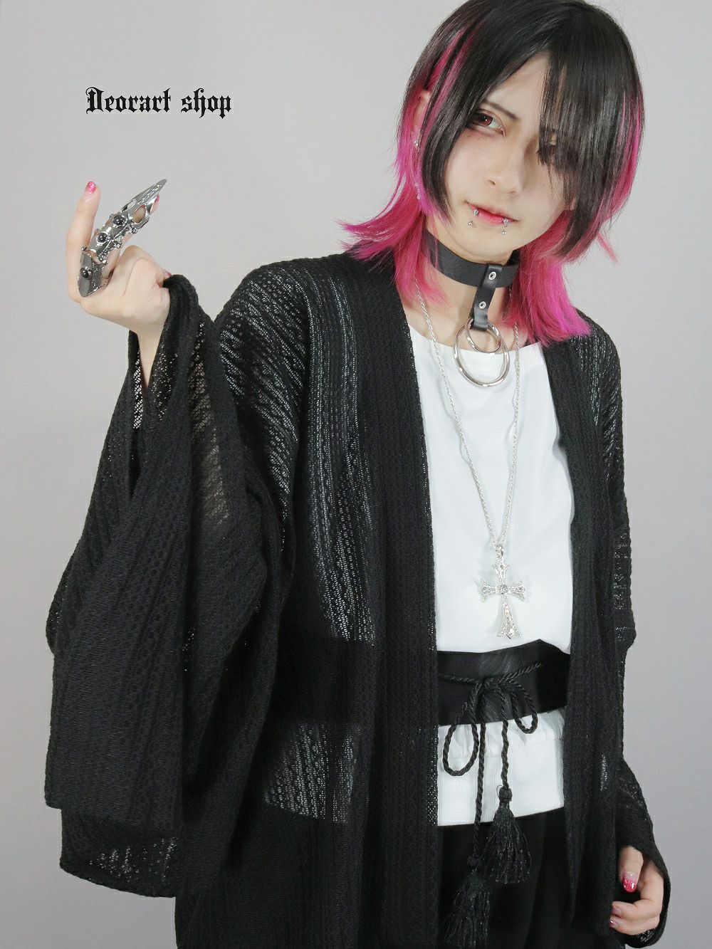 Deorart,ディオラート,モード,ゴシック,和ゴス,着物袖,振袖,シアー,レース着物,和装,普段使い,カーディガン,羽織り,新中式,地雷系,ゴスロリ,ファッション,衣装,メンズ,レディス,衣装,通販