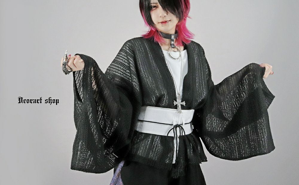 Deorart,ディオラート,モード,ゴシック,和ゴス,着物袖,振袖,シアー,レース着物,和装,普段使い,カーディガン,羽織り,新中式,地雷系,ゴスロリ,ファッション,衣装,メンズ,レディス,衣装,通販