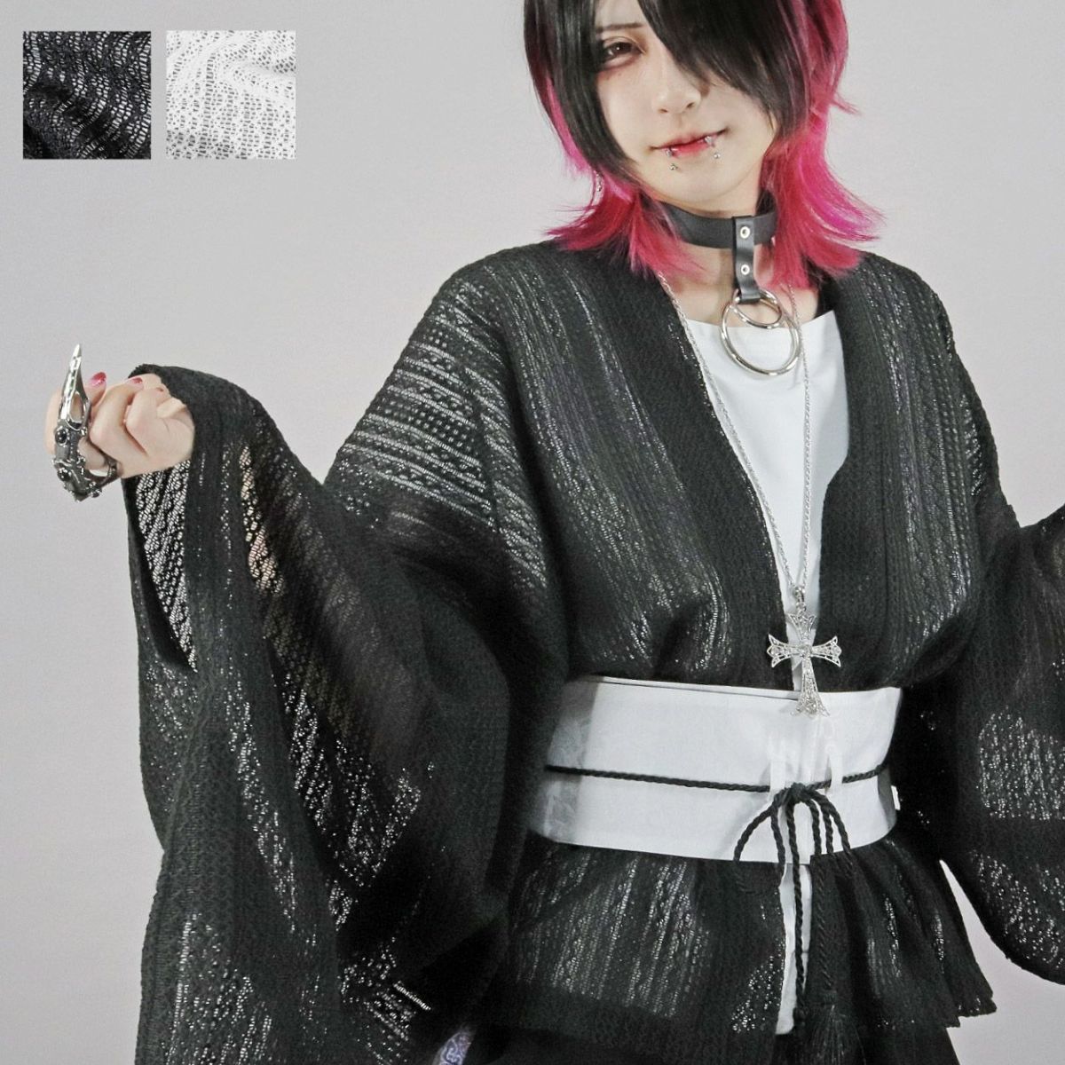 Deorart,ディオラート,モード,ゴシック,和ゴス,着物袖,振袖,シアー,レース着物,和装,普段使い,カーディガン,羽織り,新中式,地雷系,ゴスロリ,ファッション,衣装,メンズ,レディス,衣装,通販