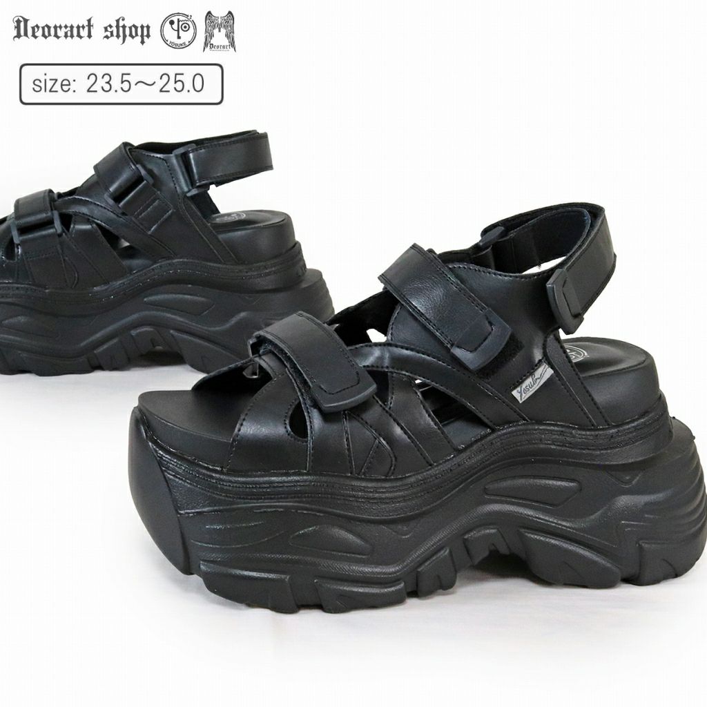 Deorart,ディオラート,厚底,厚底サンダル,スニーカーサンダル,韓国ファッション,バリバリ,マジックテープ,靴,シューズ,メンズ,レディース,かっこいい,かわいい,地雷系男子,地雷系女子,原宿系ファッション,V系ファッション
