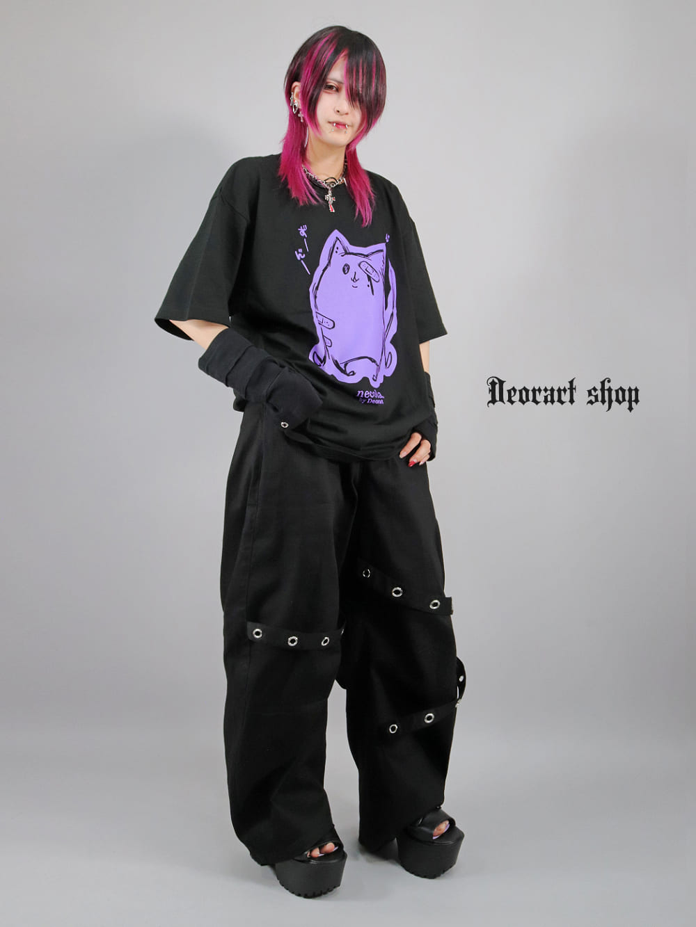 Deorart,ディオラート,ネコラ、NECOLA,通販,和,プリントT,ビッグT,大きいサイズ,V系,地雷系,病みかわいい,病みT,オカルト,ゴスパンクゴスパンク,バンギャ,メンズ,ユニセックス,レディス,ブランド,大人,emo,punk,rock,harajyuku,ファッション,服