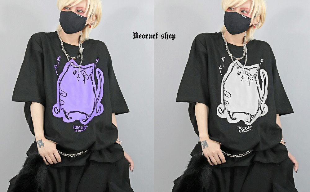 Deorart,ディオラート,ネコラ、NECOLA,通販,和,プリントT,ビッグT,大きいサイズ,V系,地雷系,病みかわいい,病みT,オカルト,ゴスパンクゴスパンク,バンギャ,メンズ,ユニセックス,レディス,ブランド,大人,emo,punk,rock,harajyuku,ファッション,服
