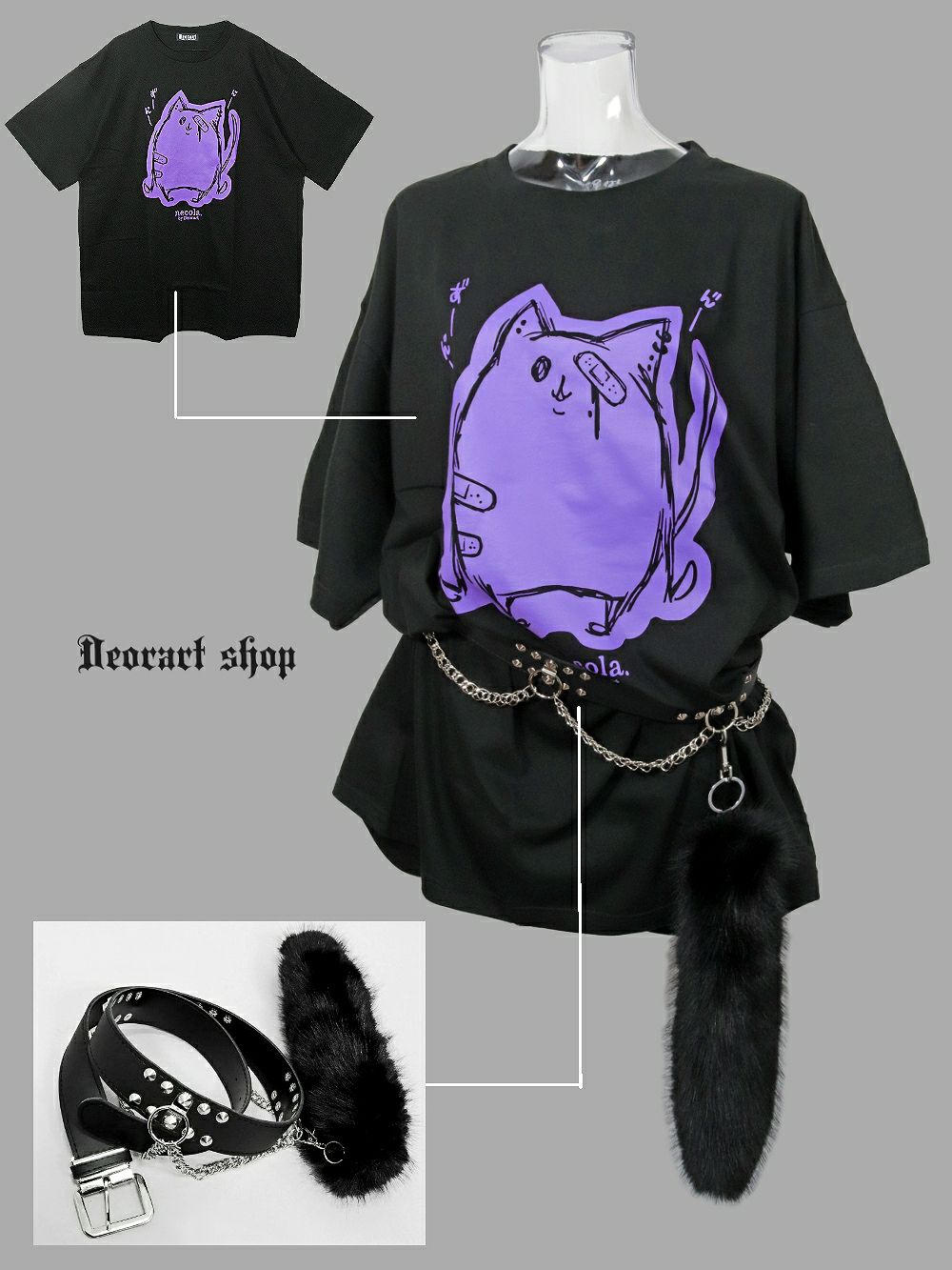 Deorart,ディオラート,ネコラ、NECOLA,通販,和,プリントT,ビッグT,大きいサイズ,V系,地雷系,病みかわいい,病みT,オカルト,ゴスパンクゴスパンク,バンギャ,メンズ,ユニセックス,レディス,ブランド,大人,emo,punk,rock,harajyuku,ファッション,服