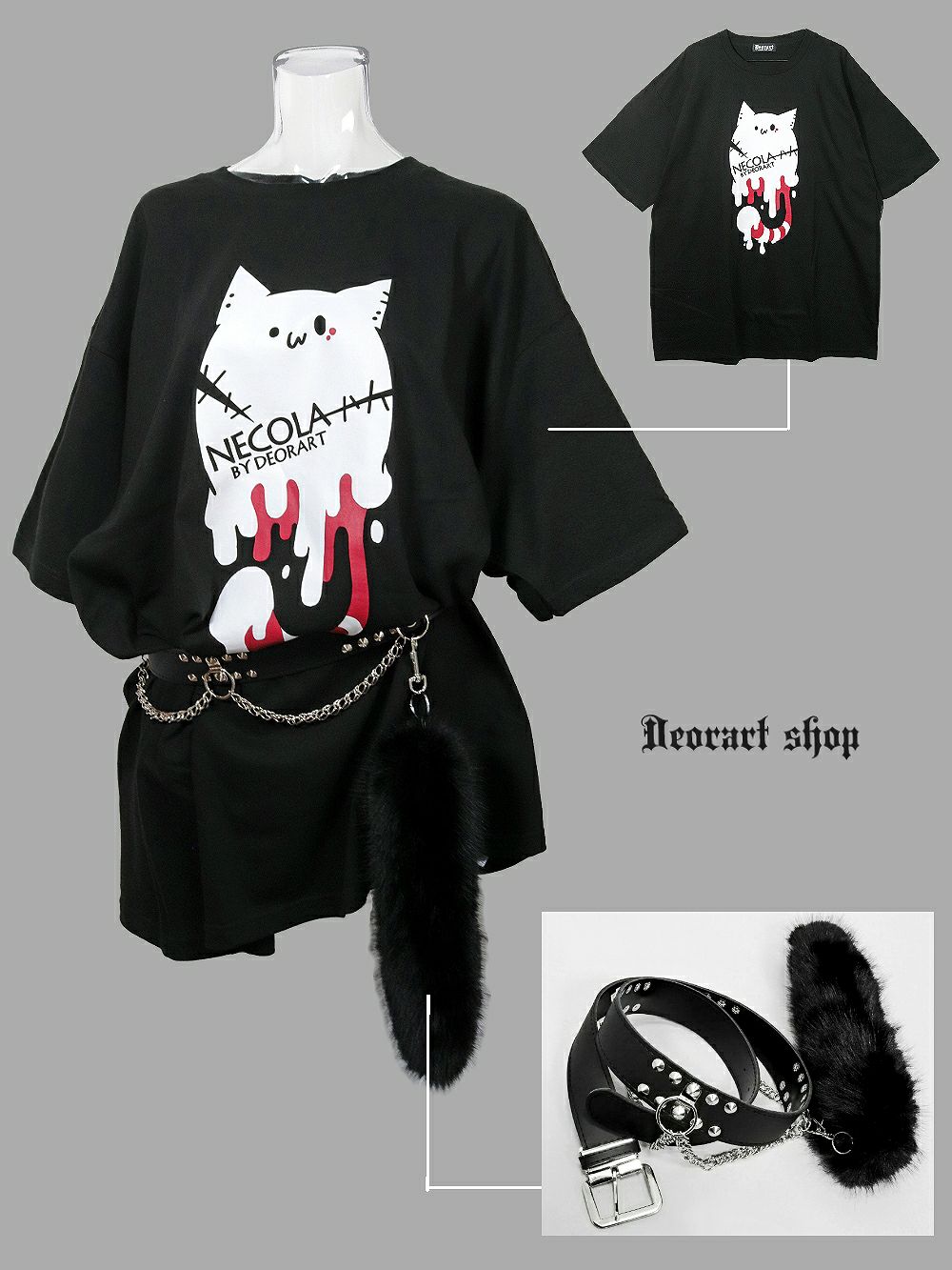 Deorart,ディオラート,ネコラ、NECOLA,通販,和,プリントT,ビッグT,大きいサイズ,V系,地雷系,病みかわいい,病みT,オカルト,ゴスパンクゴスパンク,バンギャ,メンズ,ユニセックス,レディス,ブランド,大人,emo,punk,rock,harajyuku,ファッション,服