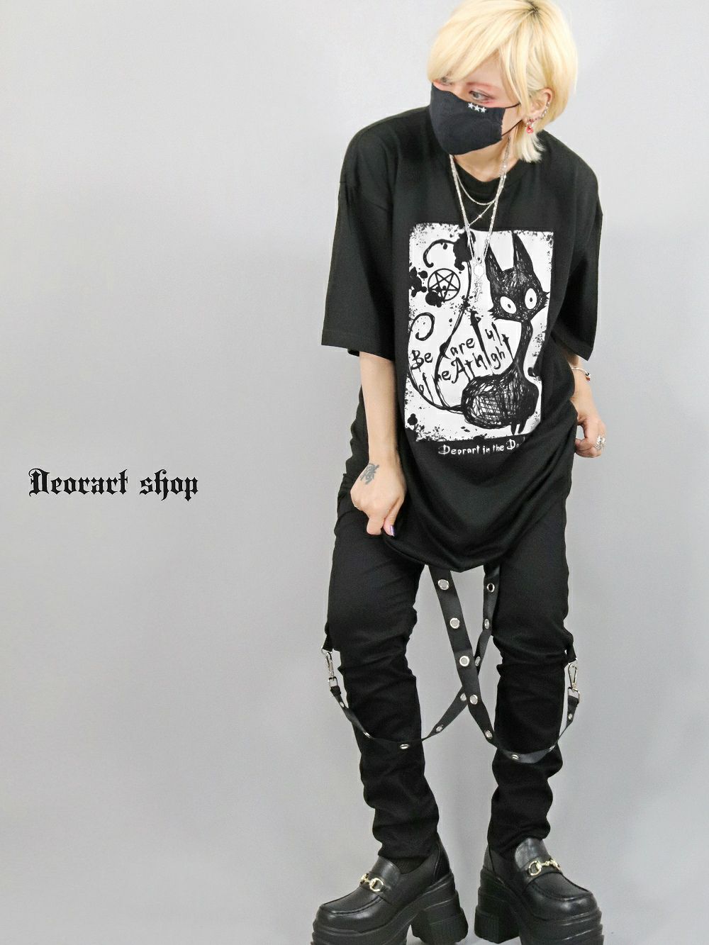 Deorart,ディオラート,ネコラ、NECOLA,通販,和,プリントT,ビッグT,大きいサイズ,V系,地雷系,病みかわいい,病みT,オカルト,ゴスパンクゴスパンク,バンギャ,メンズ,ユニセックス,レディス,ブランド,大人,emo,punk,rock,harajyuku,ファッション,服