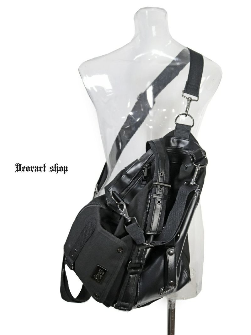 Deorart,ディオラート,バッグ,リュック,BY141,,多機能バッグ,リュック,ショルダーバッグ,V系,ヴィジュアル系,かっこいい,通勤バッグ,通学バッグ,地雷系,ゴスロリ,ゴシック,通販,emo,goth,bag,japan,anime,fashion,shopping