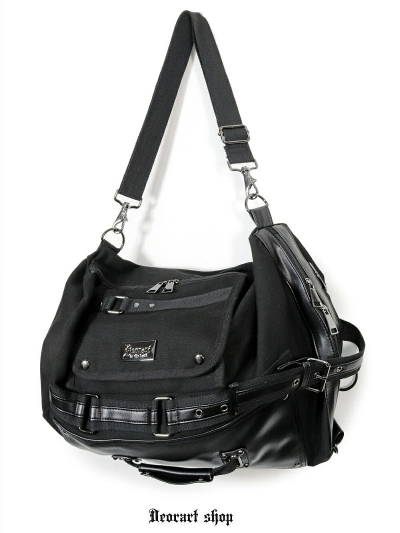 Deorart,ディオラート,バッグ,リュック,BY141,,多機能バッグ,リュック,ショルダーバッグ,V系,ヴィジュアル系,かっこいい,通勤バッグ,通学バッグ,地雷系,ゴスロリ,ゴシック,通販,emo,goth,bag,japan,anime,fashion,shopping