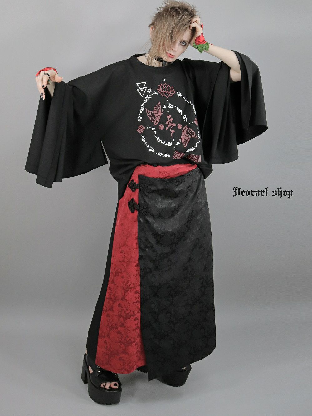 Deorart,ディオラート,和装,浴衣,YUKATA,袴,着物風,ファッション,和ゴス,浴衣,新中式,漢服,ヴィジュアル系,V系,闇落ち,呪術師,通販,普段使い,メンズ,レディス,Vkei,goth,kimono,japan,anime,,fashion