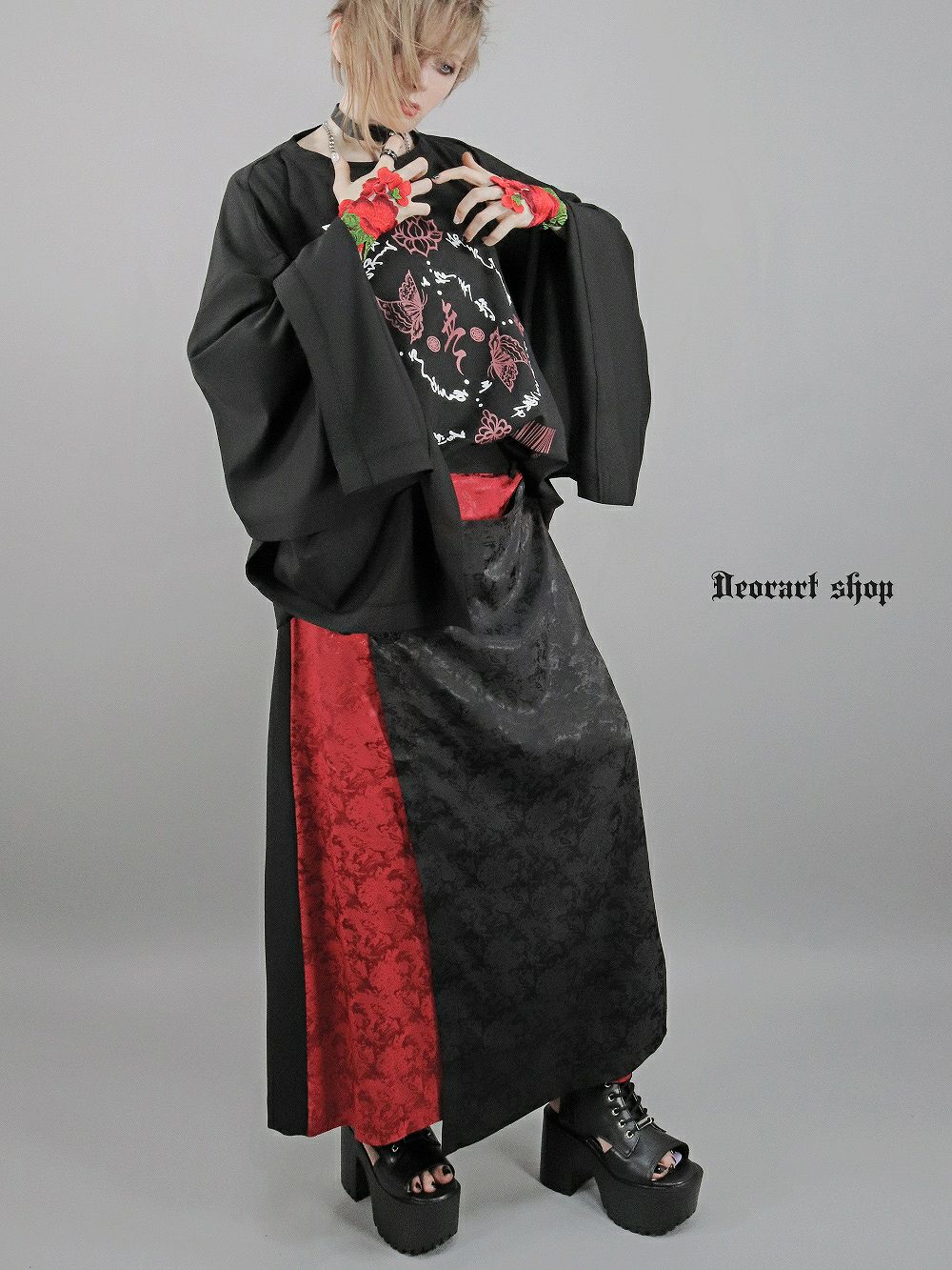 Deorart,ディオラート,和装,浴衣,YUKATA,袴,着物風,ファッション,和ゴス,浴衣,新中式,漢服,ヴィジュアル系,V系,闇落ち,呪術師,通販,普段使い,メンズ,レディス,Vkei,goth,kimono,japan,anime,,fashion