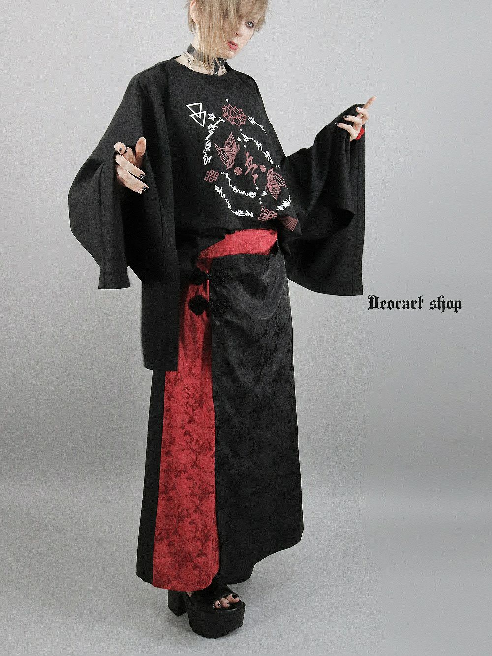 Deorart,ディオラート,和装,浴衣,YUKATA,袴,着物風,ファッション,和ゴス,浴衣,新中式,漢服,ヴィジュアル系,V系,闇落ち,呪術師,通販,普段使い,メンズ,レディス,Vkei,goth,kimono,japan,anime,,fashion