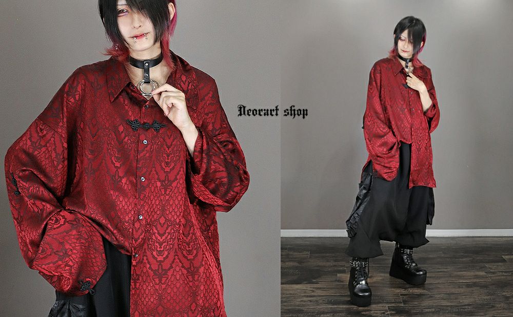 Deorart,ディオラート,V系,地雷系,中華柄,チャイニーズマフィア,中華マフィア,シャツ,コーデ,ホスト,コンカフェ,シャツ,ライブ,ファッション,ダンス衣装,メンズ,レディス,男装