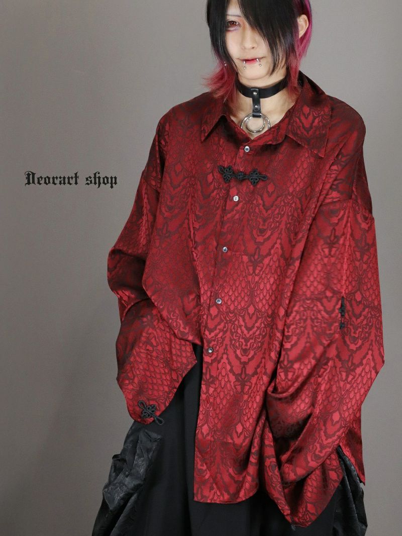 Deorart,ディオラート,V系,地雷系,中華柄,チャイニーズマフィア,中華マフィア,シャツ,コーデ,ホスト,コンカフェ,シャツ,ライブ,ファッション,ダンス衣装,メンズ,レディス,男装