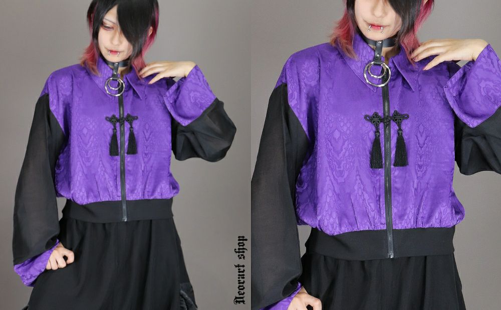 Deorart,ディオラート,地雷系,中華風,ネオチャイナ,和風,サイバー,原宿系,ジャージ,透け,シアー,V系,goth china,,emo,punk,rock,harajyuku ,ゴシック,モード,ファッション,服,通販