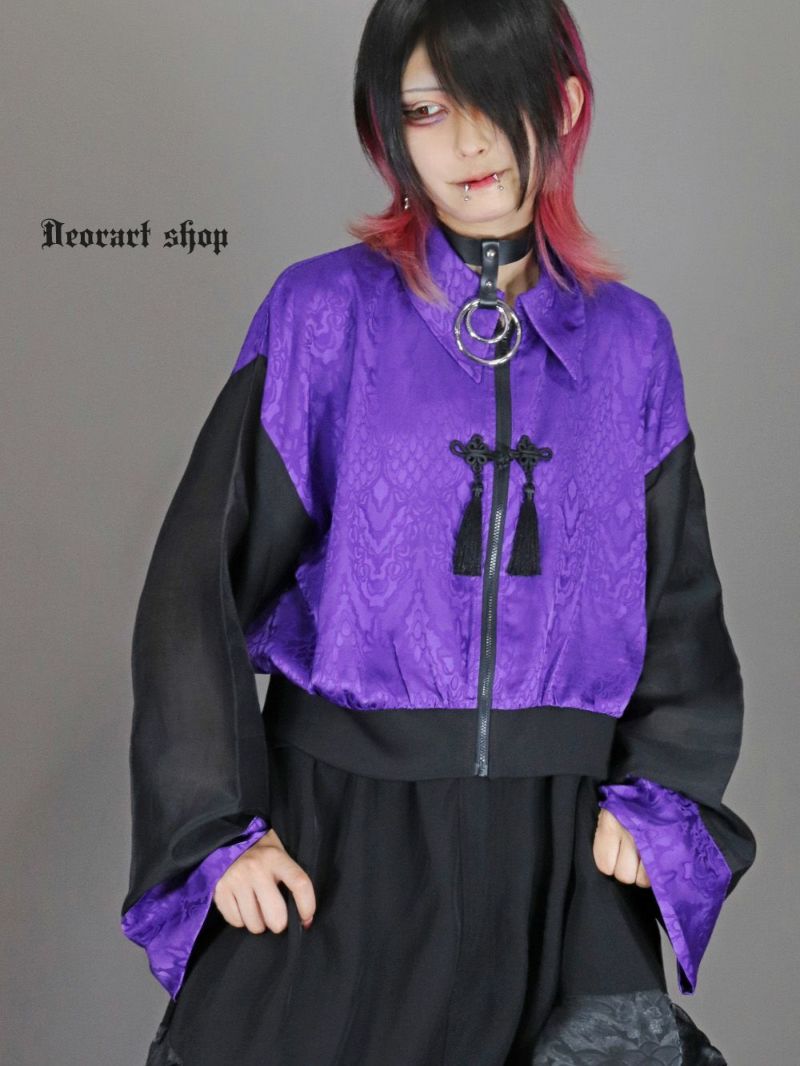 Deorart,ディオラート,地雷系,中華風,ネオチャイナ,和風,サイバー,原宿系,ジャージ,透け,シアー,V系,goth china,,emo,punk,rock,harajyuku ,ゴシック,モード,ファッション,服,通販