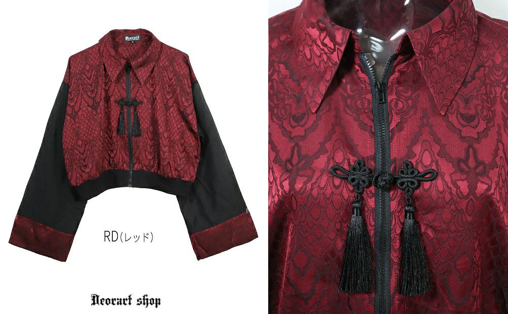 Deorart,ディオラート,地雷系,中華風,ネオチャイナ,和風,サイバー,原宿系,ジャージ,透け,シアー,V系,goth china,,emo,punk,rock,harajyuku ,ゴシック,モード,ファッション,服,通販