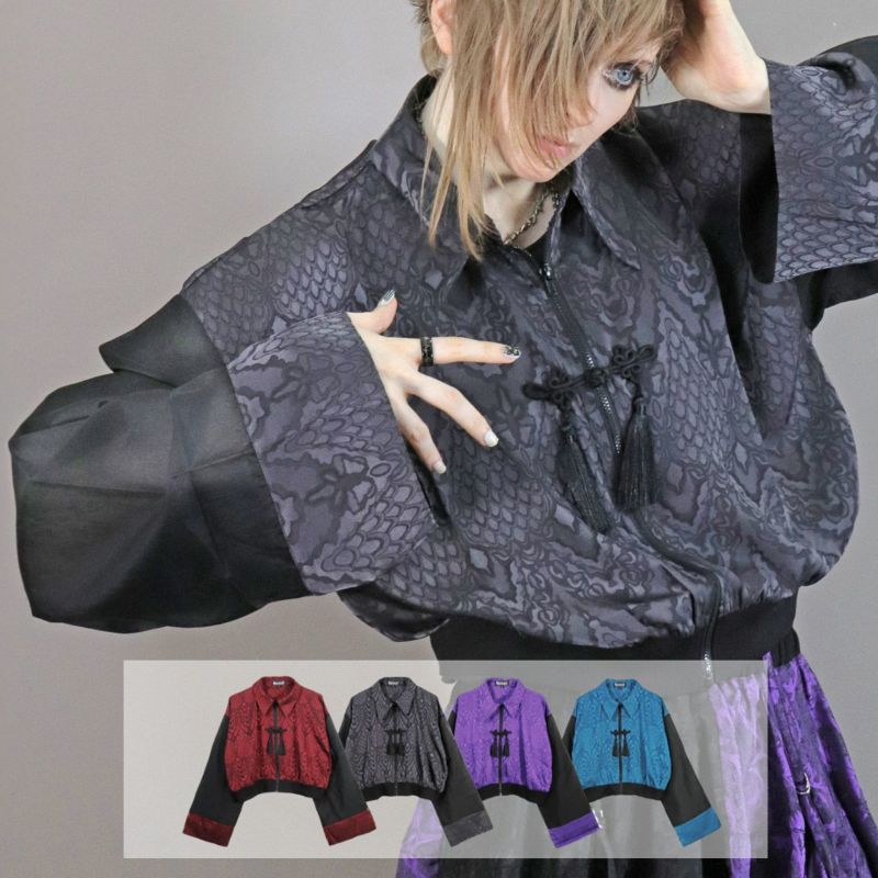 Deorart,ディオラート,地雷系,中華風,ネオチャイナ,和風,サイバー,原宿系,ジャージ,透け,シアー,V系,goth china,,emo,punk,rock,harajyuku ,ゴシック,モード,ファッション,服,通販