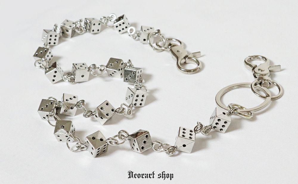 Deorart,ディオラート,サイコロ,ダイス,カジノ,トランプ,ウォレットチェーン,V系,ヴィジュアル系,サブカル,ファッション,連結,アーマーリング,メンズ,レディス,emo,Vrock,kimono,anime,fashion