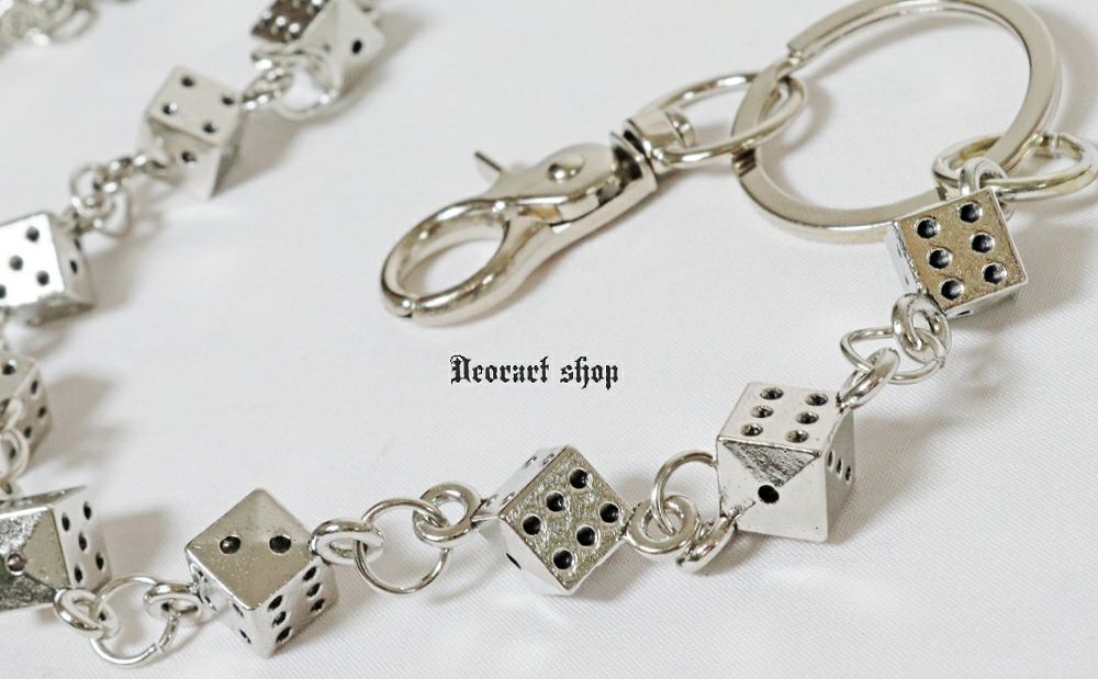 Deorart,ディオラート,サイコロ,ダイス,カジノ,トランプ,ウォレットチェーン,V系,ヴィジュアル系,サブカル,ファッション,連結,アーマーリング,メンズ,レディス,emo,Vrock,kimono,anime,fashion