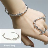 【ノーブランド】K14WG D0.27ct バングル ノーブランド】K14WG D0.27ct バングル（シルバー925バングル