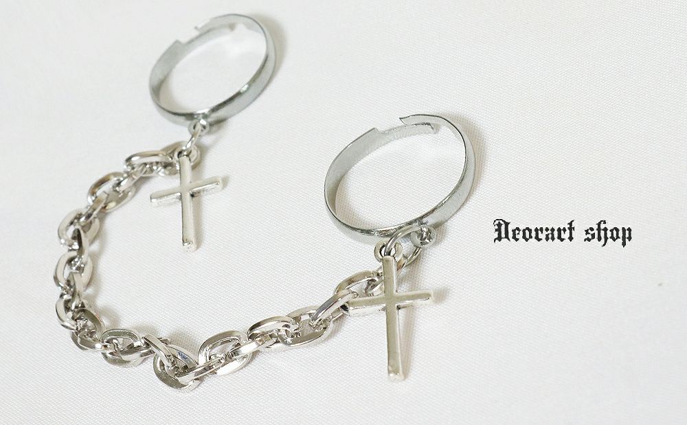 Deorart,ディオラート,十字架,指輪,V系,ヴィジュアル系,サブカル,ファッション,連結,アーマーリング,メンズ,レディス