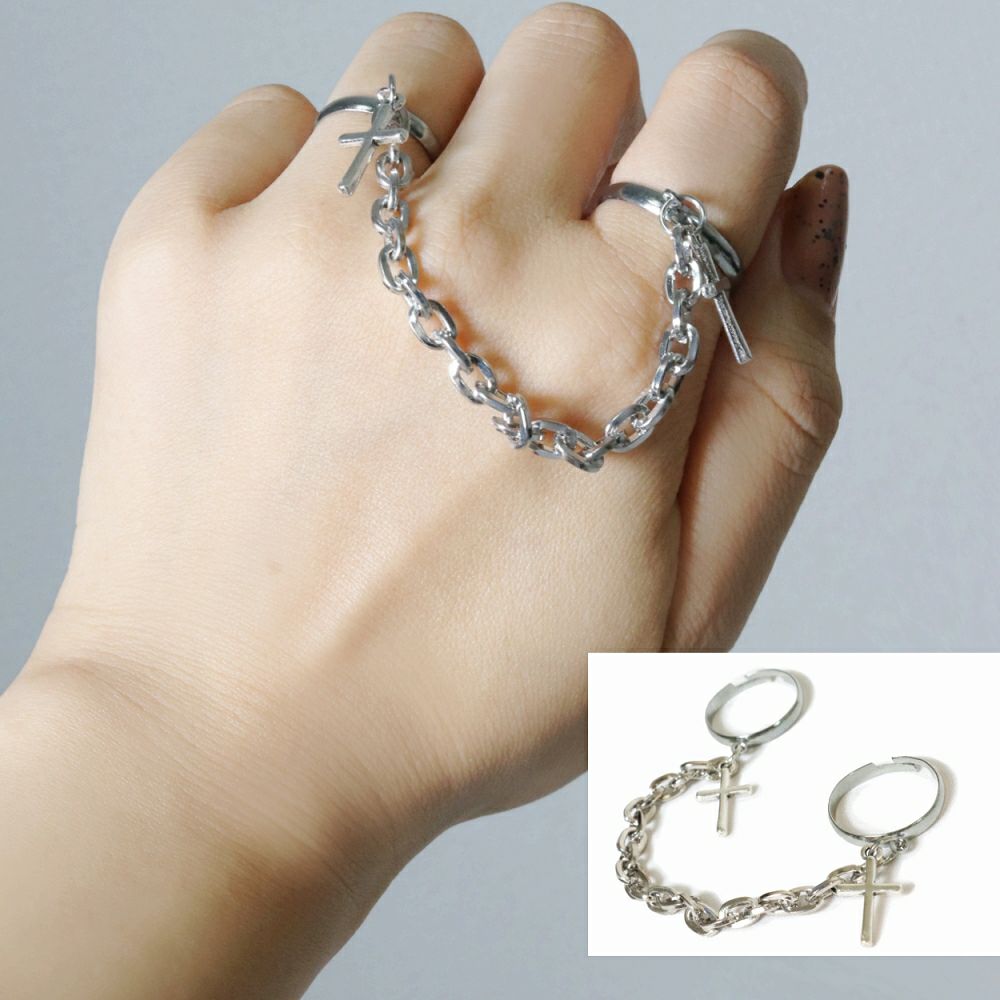 Deorart,ディオラート,十字架,指輪,V系,ヴィジュアル系,サブカル,ファッション,連結,アーマーリング,メンズ,レディス