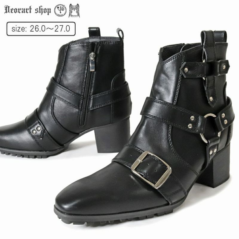 Deorart,ディオラート,ポインテッドトゥ,とんがり,メンズ,ショートブーツ,ヴィジュアル系,V系,ホスト,バンド,パンクロック,地雷系,サブカル,シューズ,靴,衣装,大きいサイズ,emo,fashion,shoes,Japan,Vkei,kawaii,cawaii