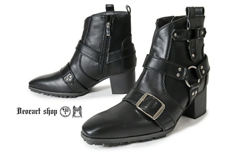 Deorart,ディオラート,ポインテッドトゥ,とんがり,メンズ,ショートブーツ,ヴィジュアル系,V系,ホスト,バンド,パンクロック,地雷系,サブカル,シューズ,靴,衣装,大きいサイズ,emo,fashion,shoes,Japan,Vkei,kawaii,cawaii