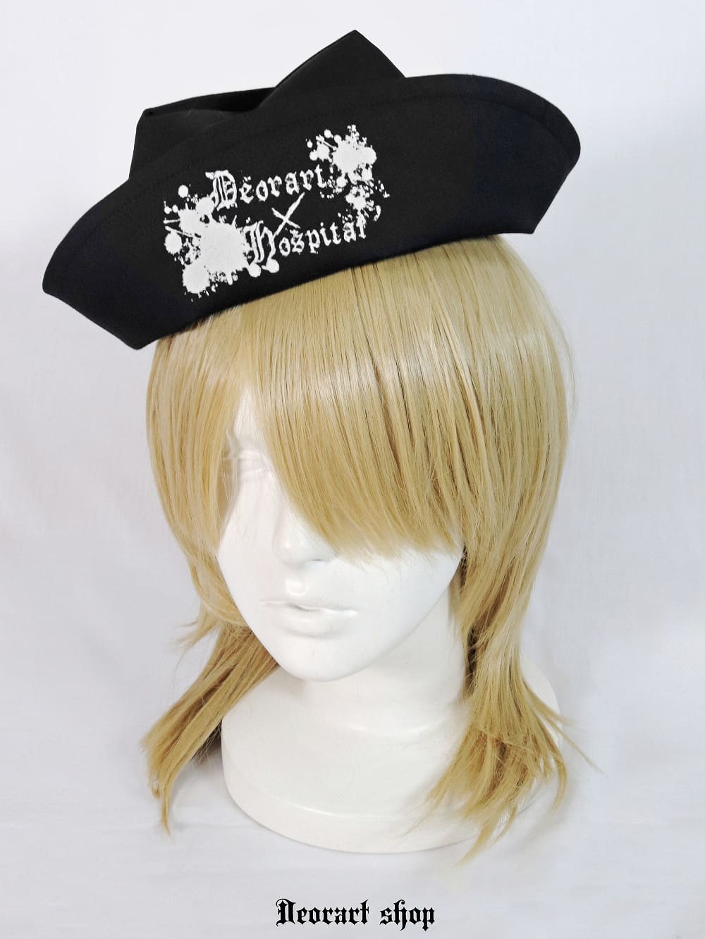 Deorart,ディオラート,ハロウィン・コスプレ・ナースキャップ・ナースハット,病院,ゾンビ,テーマパークコーデ,ホラー・衣装・大人・メンズ・レディス,包帯,ナースコーデ,ドクター,注射器,医者,白衣,マッドサイエンティスト,通販,地雷系,,V系,ヴィジュアル系,男,ファッション,mad scientist,emo,fashion