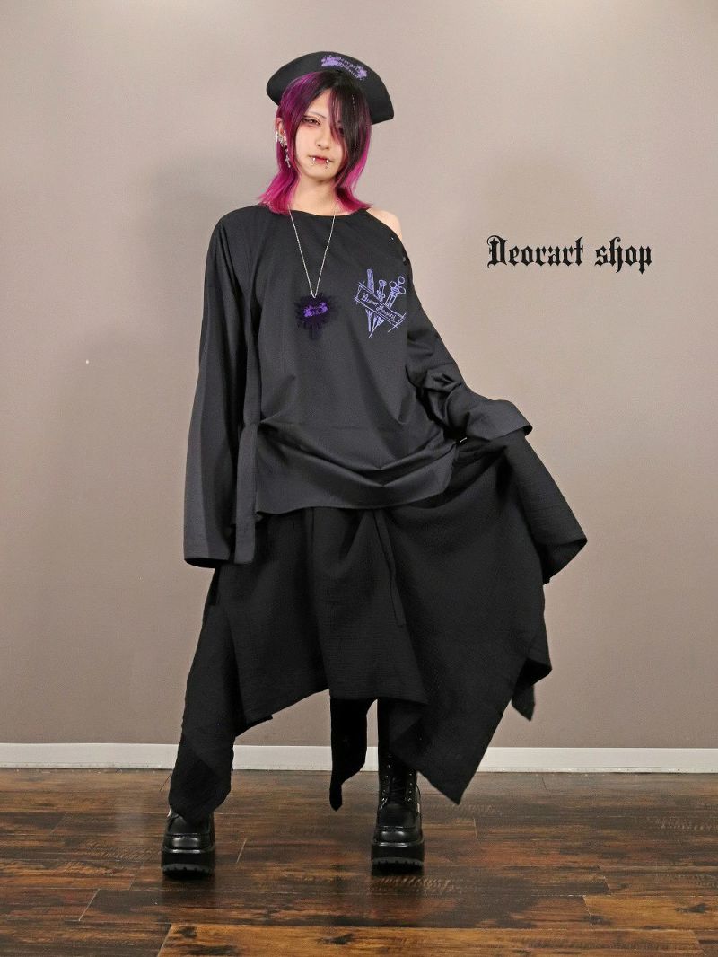 Deorart,ディオラート,ナースキャップ,病院風コーデ,血まみれ,包帯,ナースコーデ,ドクター,注射器,聴診器,プリント,医者,白衣,マッドサイエンティスト,コスプレ,ゴスロリ,通販,地雷系,ハロウィン,衣装,バンド,コンカフェ,V系,ヴィジュアル系,男,メンズ,レディース,ファッション,mad scientist,emo,fashion