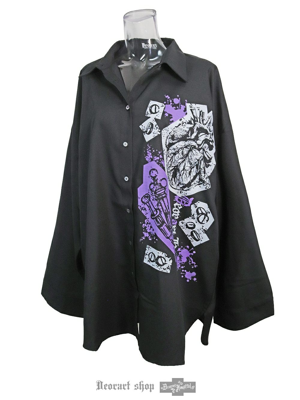 Deorart,ディオラート,病院風コーデ,血まみれ,包帯,ナースコーデ,ドクター,注射器,聴診器,プリント,医者,白衣,マッドサイエンティスト,ホラー,コスプレ,ゴスロリ,通販,地雷系,ハロウィン,衣装,バンド,コンカフェ,V系,ヴィジュアル系,男,メンズ,レディース,ファッション,mad scientist,emo,fashion