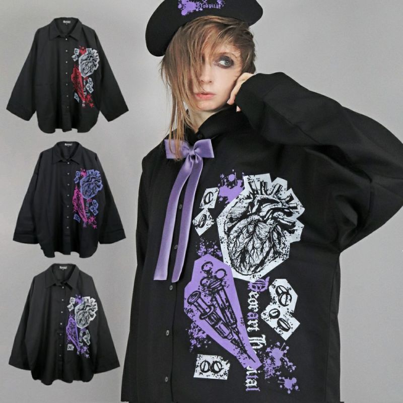 Deorart,ディオラート,病院風コーデ,血まみれ,包帯,ナースコーデ,ドクター,注射器,聴診器,プリント,医者,白衣,マッドサイエンティスト,ホラー,コスプレ,ゴスロリ,通販,地雷系,ハロウィン,衣装,バンド,コンカフェ,V系,ヴィジュアル系,男,メンズ,レディース,ファッション,mad scientist,emo,fashion