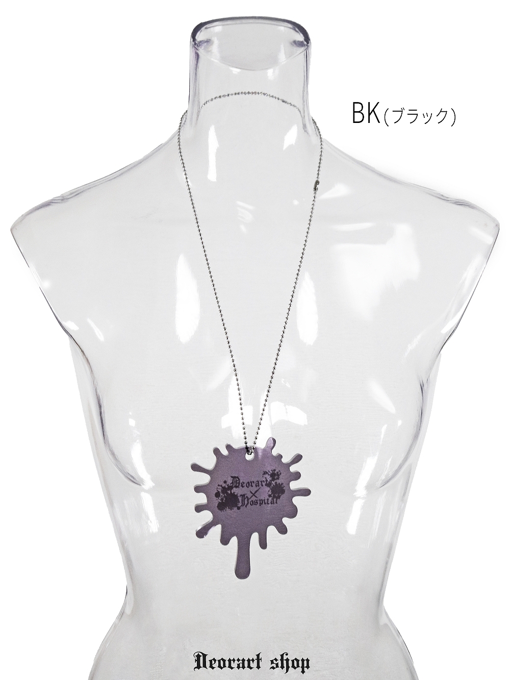 Deorart,ディオラート,アクリル,ゴシック,ホラー,スプラッシュ,血しぶき,アクリル,大きめ,モチーフ,ネックレス,病みかわ,V系,ヴィジュアル系,ゴスロリ,原宿系,ファッション,ギフト,メンズ,レディス,アクセサリー