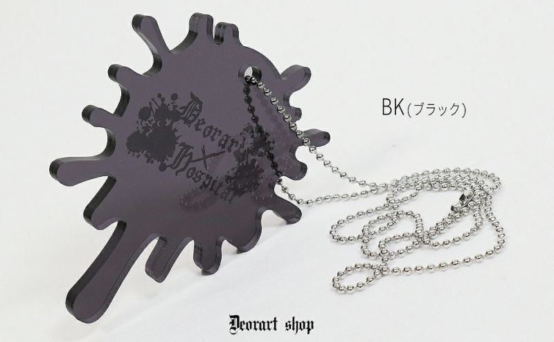 Deorart,ディオラート,アクリル,ゴシック,ホラー,スプラッシュ,血しぶき,アクリル,大きめ,モチーフ,ネックレス,病みかわ,V系,ヴィジュアル系,ゴスロリ,原宿系,ファッション,ギフト,メンズ,レディス,アクセサリー
