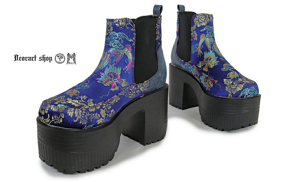 Deorart,ディオラート,通販,和柄,チャイナ,中華,シューズ,厚底ブーツ,ショートブーツ,かっこいい,かわいい,レディース,ゴシックファッション,V系ファッション,地雷系女子,地雷系男子,歩きやすい,ベルト付,疲れにくい