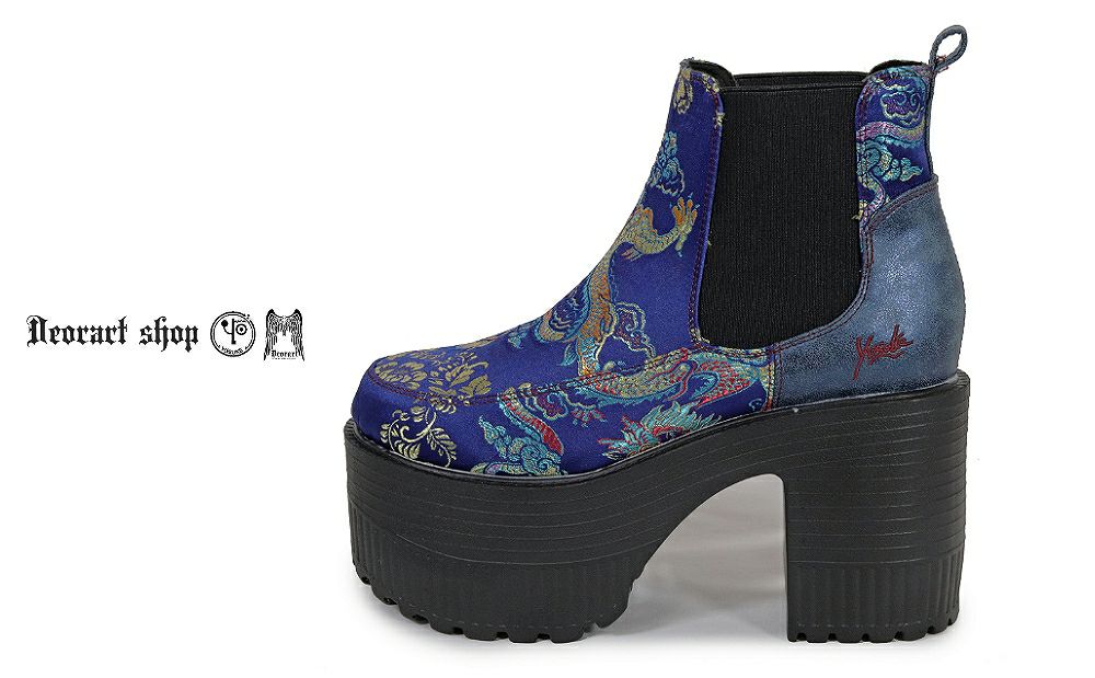 Deorart,ディオラート,通販,和柄,チャイナ,中華,シューズ,厚底ブーツ,ショートブーツ,かっこいい,かわいい,レディース,ゴシックファッション,V系ファッション,地雷系女子,地雷系男子,歩きやすい,ベルト付,疲れにくい