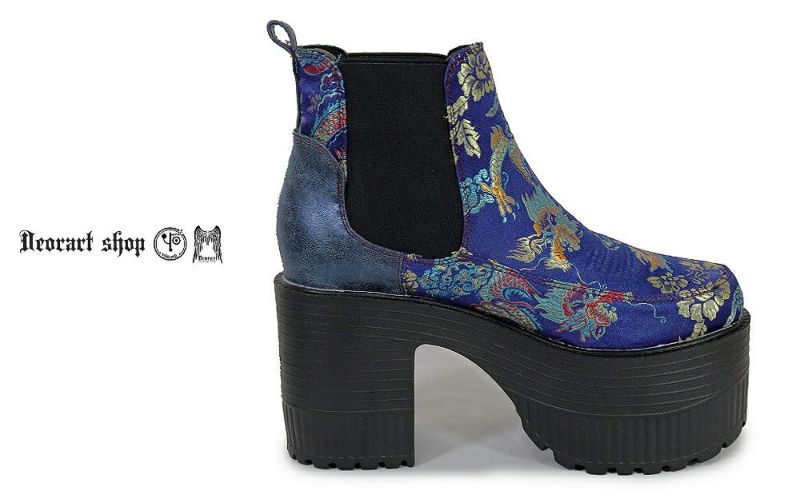 Deorart,ディオラート,通販,和柄,チャイナ,中華,シューズ,厚底ブーツ,ショートブーツ,かっこいい,かわいい,レディース,ゴシックファッション,V系ファッション,地雷系女子,地雷系男子,歩きやすい,ベルト付,疲れにくい
