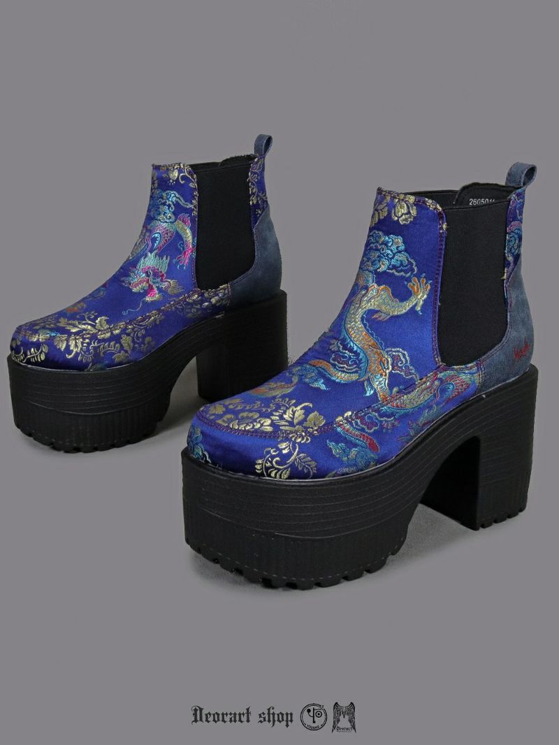 Deorart,ディオラート,通販,和柄,チャイナ,中華,シューズ,厚底ブーツ,ショートブーツ,かっこいい,かわいい,レディース,ゴシックファッション,V系ファッション,地雷系女子,地雷系男子,歩きやすい,ベルト付,疲れにくい