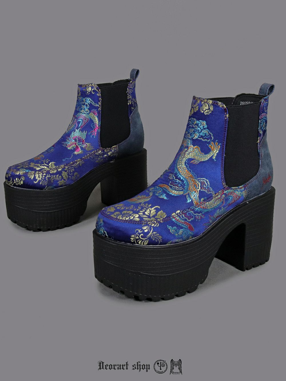 Deorart,ディオラート,通販,和柄,チャイナ,中華,シューズ,厚底ブーツ,ショートブーツ,かっこいい,かわいい,レディース,ゴシックファッション,V系ファッション,地雷系女子,地雷系男子,歩きやすい,ベルト付,疲れにくい