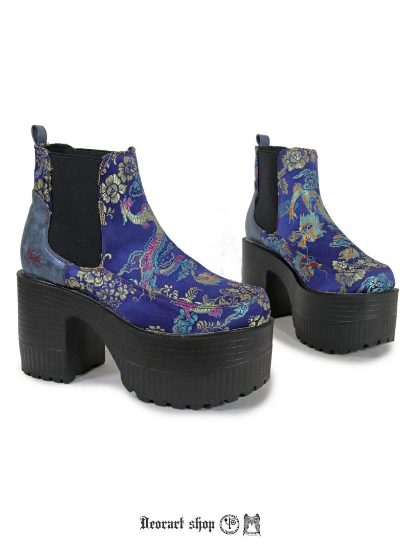 Deorart,ディオラート,通販,和柄,チャイナ,中華,シューズ,厚底ブーツ,ショートブーツ,かっこいい,かわいい,レディース,ゴシックファッション,V系ファッション,地雷系女子,地雷系男子,歩きやすい,ベルト付,疲れにくい