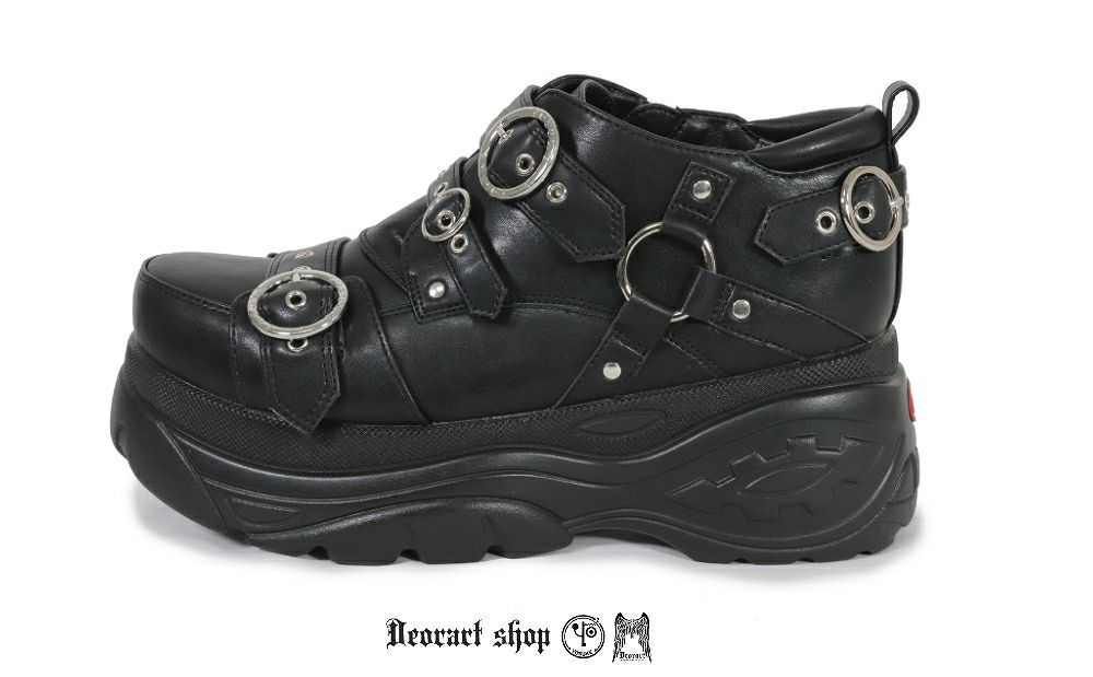 Deorart,ディオラート,通販,ベルト,Oリング,ハーネス,ハトメ,シューズ,厚底ブーツ,ショートブーツ,かっこいい,かわいい,レディース,ゴシックファッション,V系ファッション,地雷系女子,地雷系男子,歩きやすい,ベルト付,疲れにくい