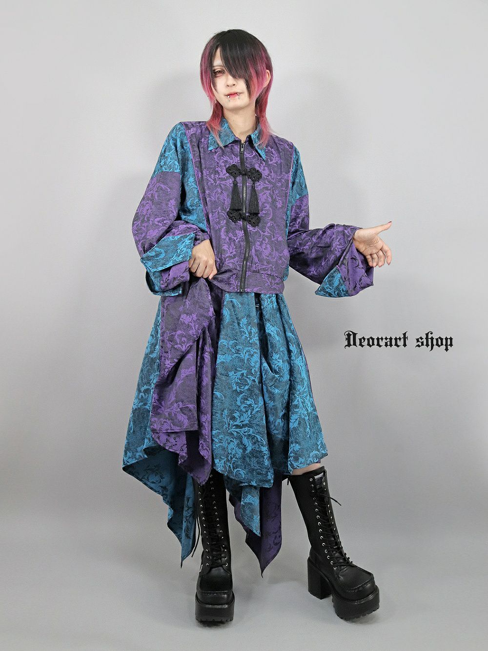 Deorart,ディオラート,モード,ゴシック,中華柄,新中式,チャイナコーデ,サイバー,セットアップ,ハロウィン,ファッション,和装,妖怪,着物風,V系,ヴィジュアル系,大人,ライブ,ファッション,衣装,メンズ,レディス,通販,Vkei,anime,goth,emo,fashion,japan,kimono,Jrock,