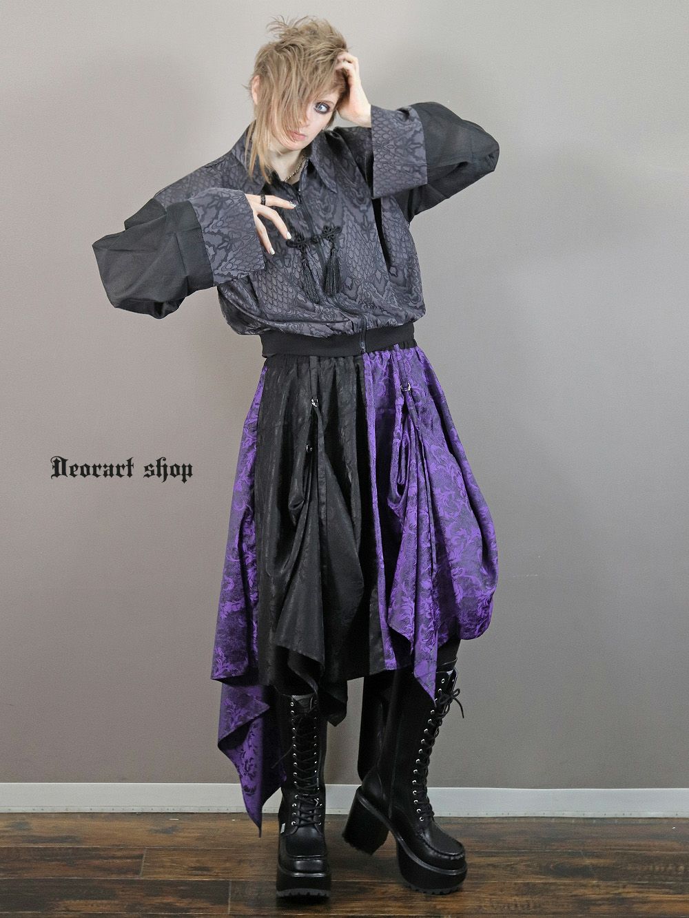Deorart,ディオラート,モード,ゴシック,着物袖,浴衣,和装,スカート,中華柄,新中式,チャイナコーデ,サイバー,セットアップ,ハロウィン,ファッション,和装,妖怪,着物風,V系,ヴィジュアル系,大人,ライブ,ファッション,衣装,メンズ,レディス,通販,Vkei,anime,goth,emo,fashion,japan,kimono,Jrock,