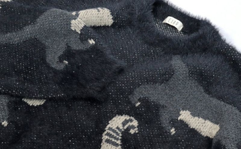 Deorart,ディオラート,通販,アパレル,ニット,プルオーバー,かわいい,大きい,オーバーサイズ,猫柄,ネコ柄ニット,秋冬,ふわふわ,20代,30代,40代,地雷系女子,地雷系男子,地雷系ファッション