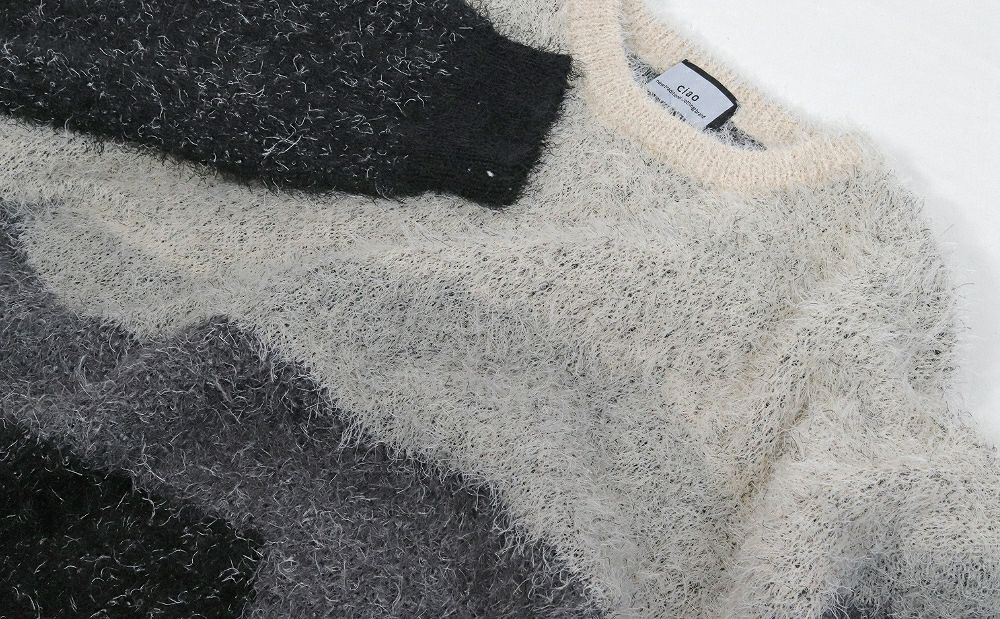 Deorart,ディオラート,通販,アパレル,ニット,プルオーバー,かわいい,かっこいい,デート服,オーバーサイズ,グラデーション柄,配色ニット,秋冬,ふわふわ,20代,30代,40代,地雷系女子,地雷系男子,メンズファッション