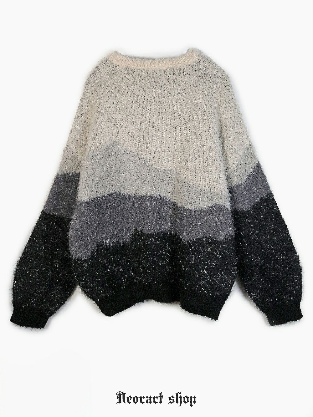 Deorart,ディオラート,通販,アパレル,ニット,プルオーバー,かわいい,かっこいい,デート服,オーバーサイズ,グラデーション柄,配色ニット,秋冬,ふわふわ,20代,30代,40代,地雷系女子,地雷系男子,メンズファッション