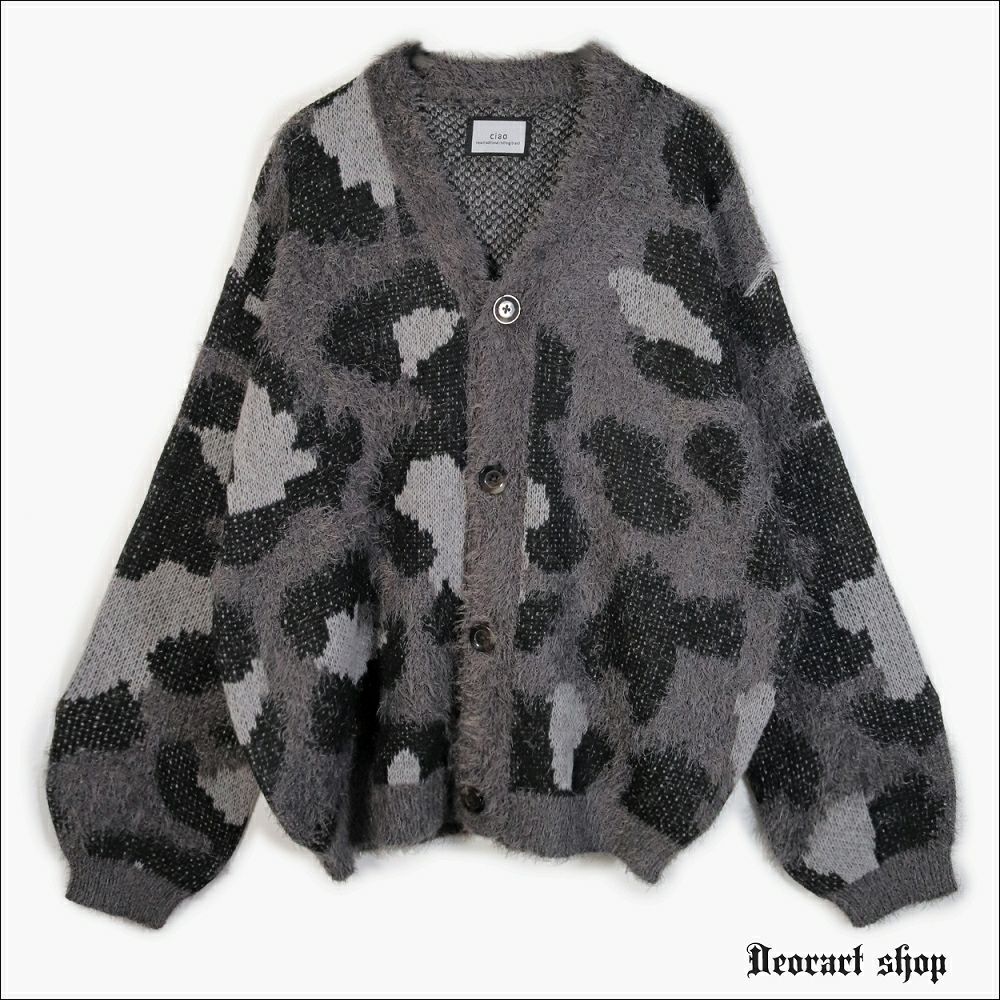 Deorart,ディオラート,通販,アパレル,ニット,カーディガン,かわいい,かっこいい,ゆるニット,オーバーサイズ,レオパード柄,ヒョウ柄,秋冬,ふわふわ,20代,30代,40代,地雷系女子,地雷系男子,メンズファッション