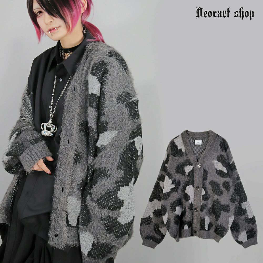 Deorart,ディオラート,通販,アパレル,ニット,カーディガン,かわいい,かっこいい,ゆるニット,オーバーサイズ,レオパード柄,ヒョウ柄,秋冬,ふわふわ,20代,30代,40代,地雷系女子,地雷系男子,メンズファッション