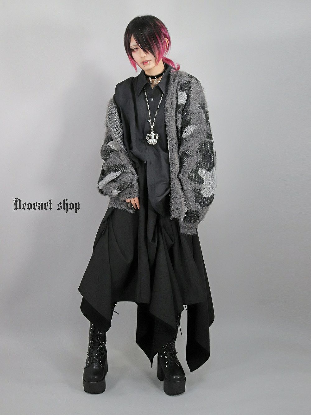 Deorart,ディオラート,通販,アパレル,ニット,カーディガン,かわいい,かっこいい,ゆるニット,オーバーサイズ,レオパード柄,ヒョウ柄,秋冬,ふわふわ,20代,30代,40代,地雷系女子,地雷系男子,メンズファッション